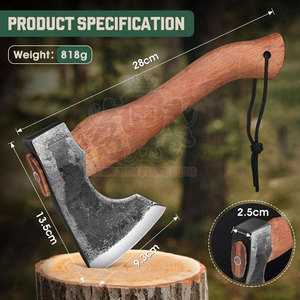 Ergonomic Handle Industrial Heavy Duty Bushcraft Hatchet Full Tang Design for Chopping Wood Splitting Outdoor <b>Camping</b> Hunting - Product Image 6