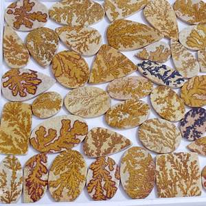 Lote de ágata dendrítica Psilomelane Natural, lote de piedra de cabujón a granel, piedras preciosas sueltas curativas, fabricación de joyas de piedra hecha a mano suave - Product Image 2