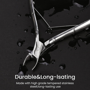 Pinces à cuticules de conception ergonomique avec pinces à cuticules en acier inoxydable de qualité professionnelle sans rouille pour les professionnels de la beauté - Product Image 4