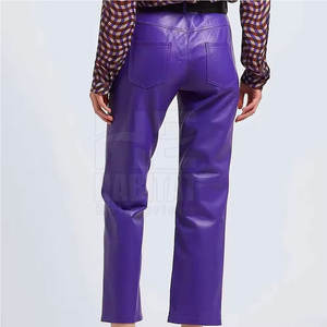 Nouveauté Pantalon en cuir pour femme Design tendance Cuir véritable de haute qualité Ajustement parfait pour un usage quotidien - Product Image 3