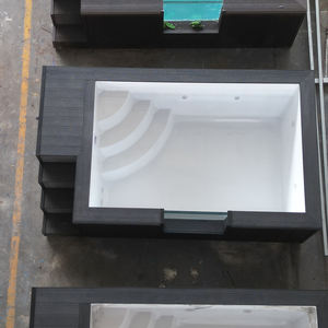 Piscine hors-sol JST Space GXP en FRP/fibre de verre - 10 mm d'épaisseur, résistante aux UV, forme rectangulaire, installation facile, échelle de sécurité pour - Product Image 2