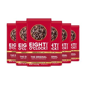 Café Eight O'Clock The Original, Café en Grano Tostado Medio, 100% Arábica, Dulce, Afrutado, Equilibrado, 11.5 Onzas (Paquete de 6) - Product Image 2