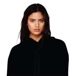 100% coton haute qualité survêtement bas 10Cm hauteur femmes haut court à capuche avec fermeture éclair complète sweats - Product Image 5