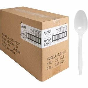 Genuine Joe, GJO20007, Cuillère emballée individuellement, 1000 / Carton - Product Image 1
