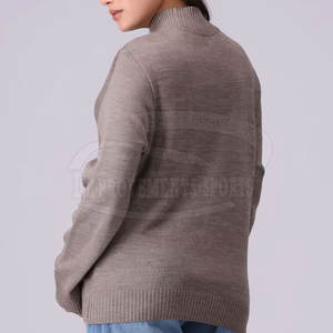 Vente directe d'usine! Pulls en coton conçus sur mesure pour femmes Style décontracté avec logo avant pour l'hiver - Product Image 4