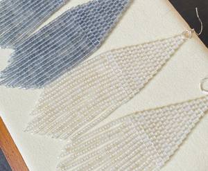 Pendientes colgantes con cuentas Pendientes de cuentas de semillas Regalo para pendientes de cuentas - Product Image 6