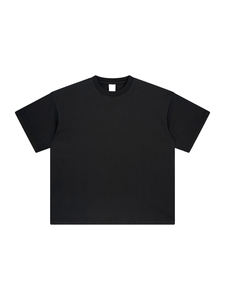 Streetwear T-shirts surdimensionnés pour hommes grande taille coton Vintage délavé à l'acide t-shirt en gros Boxy Fit recadrée acide lavé coton t-shirt - Product Image 2