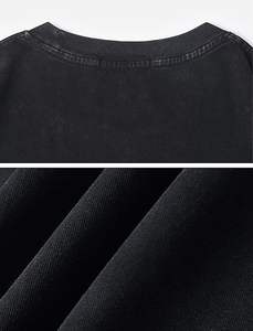 T-shirt en coton épais de haute qualité, personnalisé avec impression sérigraphique, t-shirt oversize uni pour homme, t-shirt graphique épais - Product Image 6