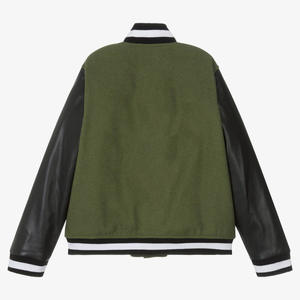 Nuevo diseño 100% chaqueta universitaria de algodón transpirable para hombres cómoda chaqueta universitaria de béisbol de diseño personalizado y logotipo - Product Image 5