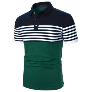 OEM/ODM polos été 2025 manches courtes décontracté hommes polos 100% coton Streetwear sport vêtements de golf imprimé T-Shirts - Product Image 2