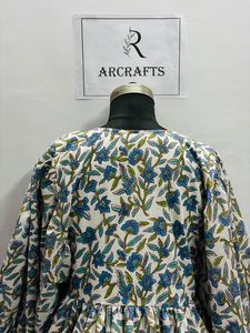 Vestido bohemio Maxi con estampado floral vintage de mujer al por mayor, vestido bohemio con cuello de pico y volantes, ropa de mujer, vestidos bohemios - Product Image 4