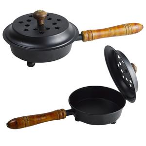 Brûleur d'encens ironique avec porte-encens de conception de poignée de main finition peinte en noir Design décoratif en forme de décor intérieur - Product Image 2