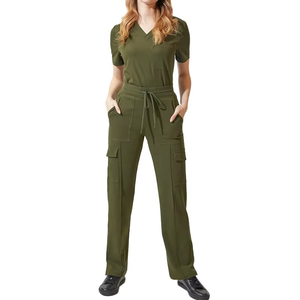 Vente en gros de polos d'infirmière médicale Ensembles d'uniformes de veste de gommage de haut Uniformes d'hôpital de vendeurs de joggings Femmes d'allaitement - Product Image 2