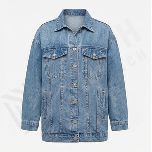 Chaqueta de Mezclilla para Mujer, Corte Ajustado, Calidad Premium, Hecha de Algodón, en Oferta, Moda Casual, Ropa de Calle, Abrigo, Color Personalizado - Product Image 1