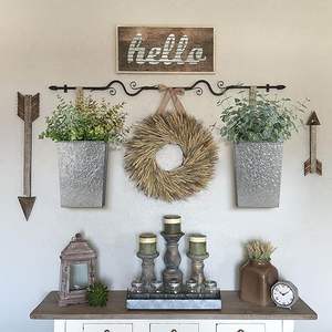 Jardinière murale en métal faite à la main de style indien unique à la mode taille de forme inhabituelle personnalisée galvanisée pour une utilisation dans le jardin à la maison - Product Image 2