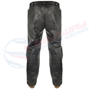 Vente en gros vêtements OEM dernier cri pour homme pantalon en cuir respirant meilleure vente 2024 pantalon en cuir à bas prix pour homme - Product Image 3