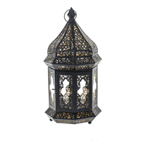 Dernière nouvelle conception de finition éclairage de mariage décoratif à la main maison et jardin décoratif métal bougie lanterne lampes