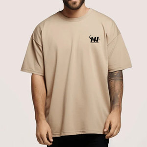 Camiseta Extra Grande de Nuevo Diseño, Camiseta de Alta Calidad para Hombre, Color Personalizado, Camiseta Extra Grande de Algodón y Poliéster en Venta - Product Image 1