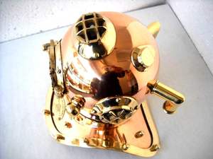 Réplicas Medievales del Casco de Buceo Clásico de la Marina de los Estados Unidos Mark III, Recreación Vintage en Latón. Pesado - Product Image 5