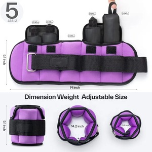 Correa Ajustable de Cuero para Pesas de Tobillo, Bandas de Resistencia para Ejercicio, Protección Profesional para Piernas y Glúteos, Equipo de Entrenamiento - Product Image 2