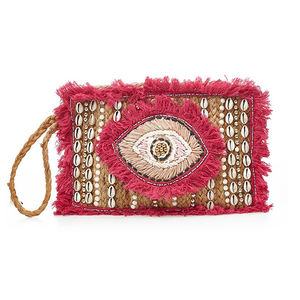 Bolso de hombro plisado a la moda para mujer India alta calidad Color sólido con cuentas mango cremallera cierre largo precio al por mayor - Product Image 6