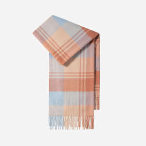 100% <b>Wool</b> cashmere <b>Scarf</b> for Women Winter High-end Simple Versatile Plaid Designer Shawl Extra Long Neck Warmer for Wholesale - Product Image 5