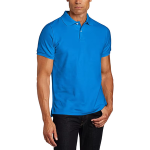 Personalizado de los hombres de verano 100% de algodón para la camisa de polo Turn-Down Collar de manga corta de color sólido de tamaño europeo de fabricación directa - Product Image 4