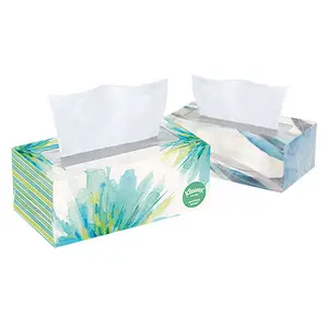 Плоские коробки для салфеток для лица Kleenex, 12 коробок/удобный Футляр 125 салфеток/коробка 4X-Large