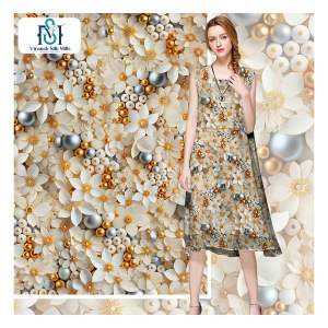 Haute qualité Keqiao approvisionnement rayonne viscose tissu numérique imprimé pour les vêtements - Product Image 4