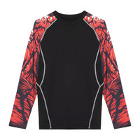 Vente chaude hommes confortable Compression Fitness Rash Guard taille personnalisée Pakistan fabriqué avec des manches longues et courtes