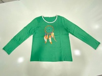 Camisones Casuales de Algodón para Mujer, Estampados, Ultra Suaves, Premium, con Parches Bordados, Colores Personalizables