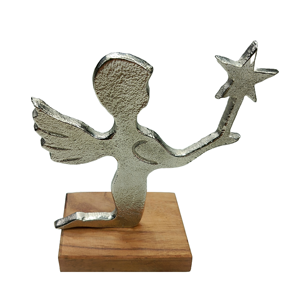 Adorno de mesa Papá Noel decorativo de Navidad con base de madera Adornos de decoración de habitación estética moderna - Product Image 5