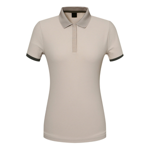 Polo de golf vierge d'été pour femmes avec logo personnalisé OEM, T-shirt polo Slim Fit à manches courtes pour femmes, chemises polo avec logo personnalisé, vente en gros - Product Image 2