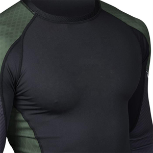 เสื้อ rash GUARD BJJ แบบรัดใหม่เสื้อกีฬาฟิตเนส Crew100 % เสื้อยืดสำหรับผู้ชายทรงหลวมพิมพ์ลาย - Product Image 2