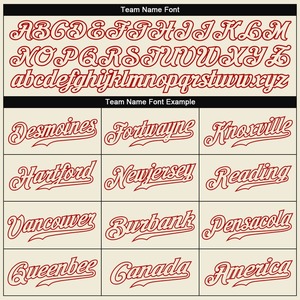 Personalizada-Camiseta de béisbol auténtica roja - Product Image 5