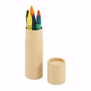 Juego de 6 Crayones de Cera Huron Personalizados, Gadgets Premium para Expresiones Creativas - Product Image 1