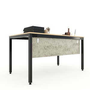 Uconcept HBUC043 Solid Wood Office <b>Desk</b> 140x80cm Plywood with Adjustable Iron Legs <b>Extendable</b> and for Dining - Product Image 4