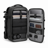 Sac à dos professionnel grande capacité pour appareil photo avec support trépied pour appareil photo reflex numérique et hybride, sac de voyage pour photographie