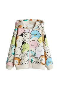 Jersey con capucha de lana unisex para jóvenes con bolsillo Sudadera con capucha de tamaño mediano de lana para jóvenes - Product Image 4