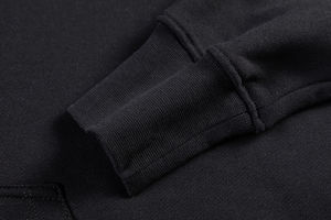 Nuevo estilo personalizado de alta calidad negro 100% algodón con cremallera sudaderas con capucha para hombre ajuste Delgado tamaño muy cómodo Material acolchado ropa de calle - Product Image 3
