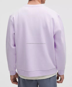 Sweat-shirt en molleton de coton épais pour hommes de qualité supérieure à bordure côtelée Streetwear Ras du cou Design personnalisé OEM Branding Bulk Wholesale - Product Image 2