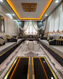 Asientos Orientales para el Suelo, Sofá Étnico, Sofá Árabe Majlis, Sofá Estilo Otomano, Conjunto Árabe Jalsa, Asientos Orientales de Lujo para el Suelo - Product Image 3