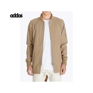 Blouson aviateur uni imperméable en polyester brodé Veste tendance pour hommes - Product Image 4