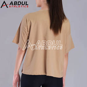 เสื้อยืดโอเวอร์ไซส์ผู้หญิง เสื้อผ้าฝ้ายลำลอง ทรงหลวม สตรีทแวร์ฤดูร้อน สวมใส่สบายในชีวิตประจำวัน - Product Image 5