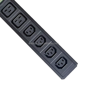 PDU de 1U para Montaje en Rack, Protector contra Sobretensiones de 8 Puertos, 240V 12A, Unidad de Distribución de Energía de Aleación de Aluminio para Gabinete Exterior, Telecomunicaciones, IP20 - Product Image 4