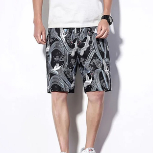 Bermuda en jean surdimensionné personnalisé pour hommes Streetwear short en denim déchiré avec broderie pour hommes - Product Image 4