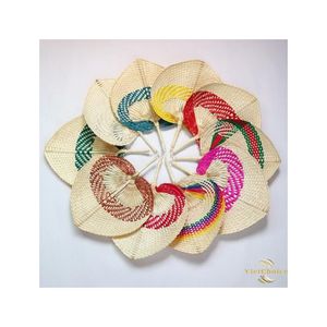 Abanico de Hoja de Palma Biodegradable, Herramienta de Refrigeración Manual Portátil, Natural, para Uso en Exteriores y en el Hogar, Verano, Suministro al por Mayor, Premium, Vietnam - Product Image 5