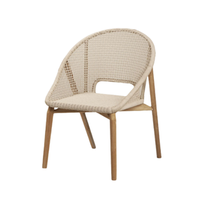 Silla de Jardín Moderna de Ratán para Interiores/Exteriores, Diseño Minimalista, Hecha a Mano en Indonesia, para Dormitorio, Hotel, Villa, Tamaños Personalizables - Product Image 1
