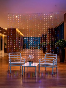 Luci Natalizie a Cascata LED 312 Lampadine 3x2.4m Illuminazione Ambientale Decorativa Multicolore Classificazione IP44 Dimmerabile - Product Image 3