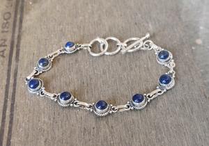 Lapis Gemstone Jewelry For <b>Women</b> <b>Silver</b> Boho Style <b>Bracelet</b> Jewelry 925 <b>Sterling</b> <b>Silver</b> Trending Handmade <b>Bracelet</b> Gift For Mom - Product Image 4